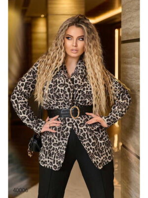 Пиджак женский леопардовый