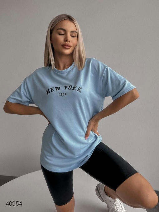 Костюм женский футболка и велосипелки — изображение 3