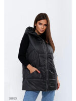Жилет с капюшоном женский