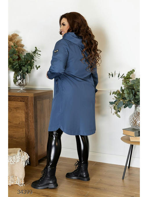 Удлиненная куртка с капюшоном — изображение 3