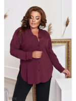 Рубашка с накладными карманами