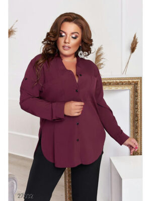 Рубашка с накладными карманами