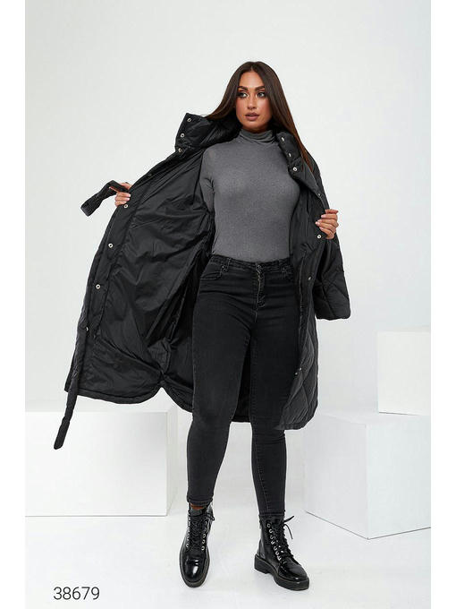 Пальто женское зимнее размера плюс сайз — изображение 4