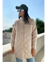 Стеганная куртка с отложным воротом