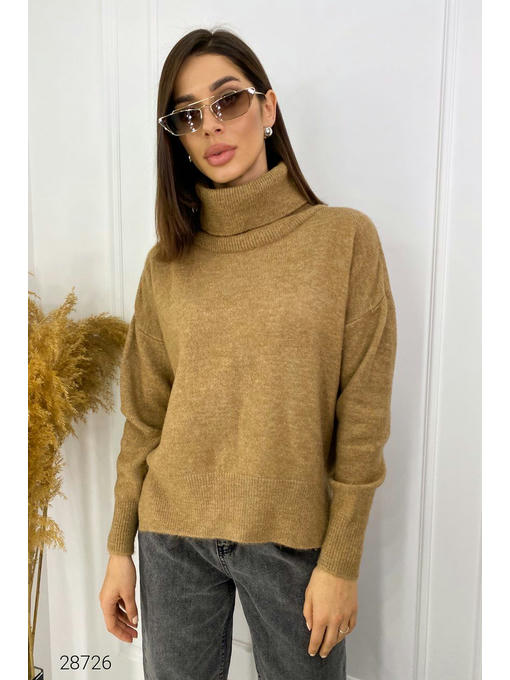 Свитер оверсайз с высоким воротом — изображение 2