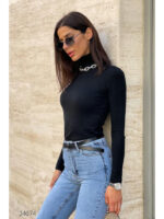 Водолазка с воротом с отворотом