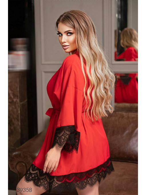 Комплект из ночной сорочки и халата — изображение 4