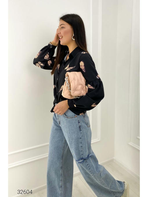 Стеганая сумка с ремнем-цепочкой — изображение 2