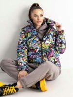 Куртка женская с абстрактным рисунком