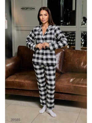 Пижама женская в клетку