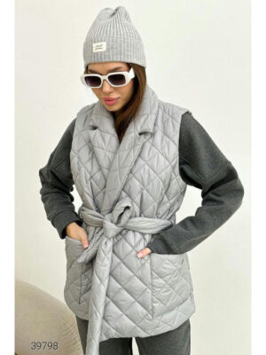 Жилет женский в ромбик