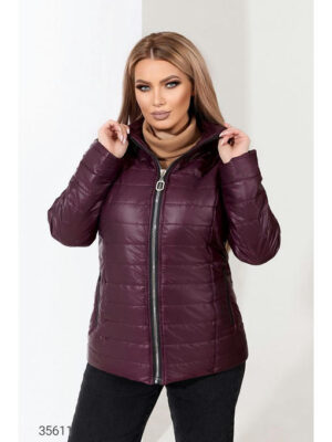 Стёганная куртка с воротом-стойкой