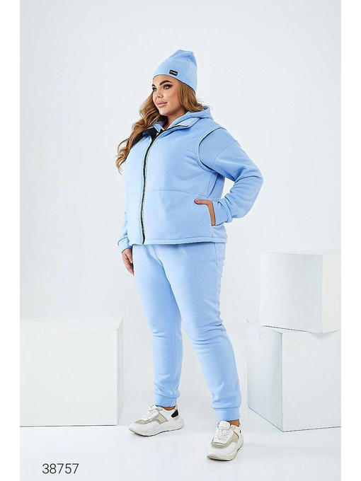 Теплый костюм 4 в 1 с жилеткой и шапкой — изображение 9