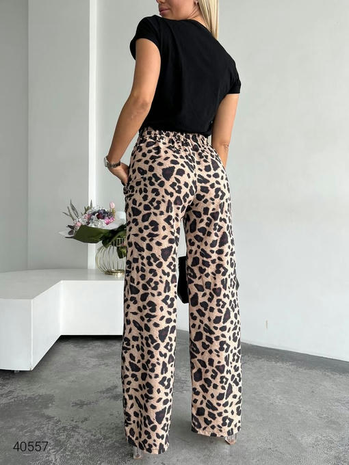 Штаны с леопардовым принтом — изображение 3