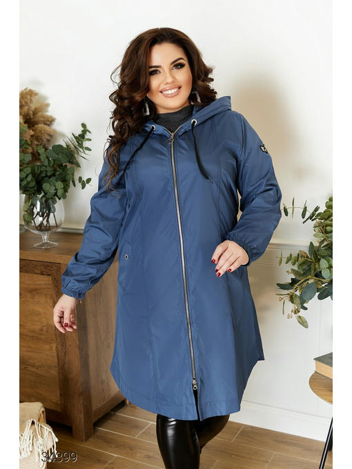 Удлиненная куртка с капюшоном — изображение 2