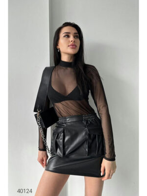 Водолазка из сетки