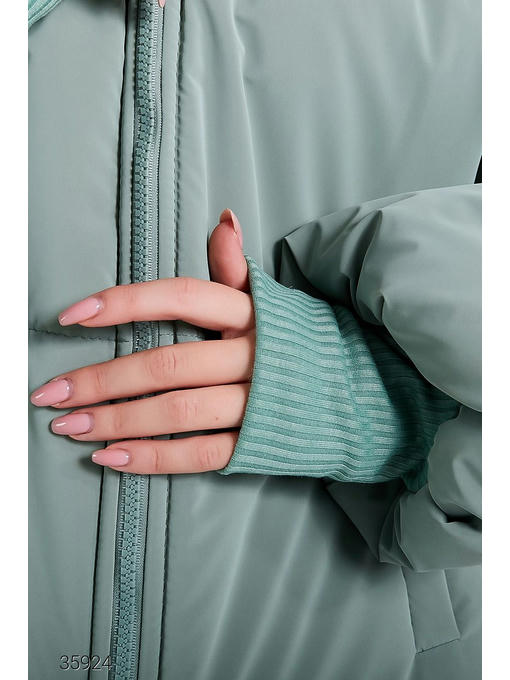 Короткая дутая оверсайз куртка — изображение 4