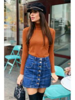 Водолазка с воротом с отворотом