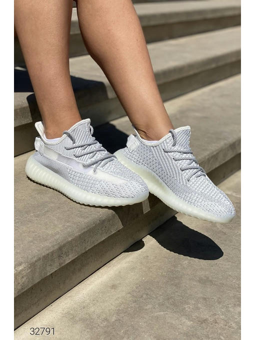 Кроссовки из трикотажа со шнуровкой — изображение 2