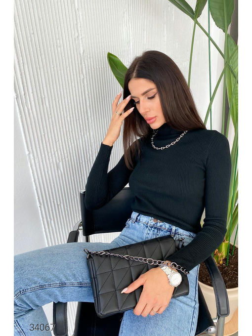 Стеганая сумка с ремнем-цепочкой — изображение 2