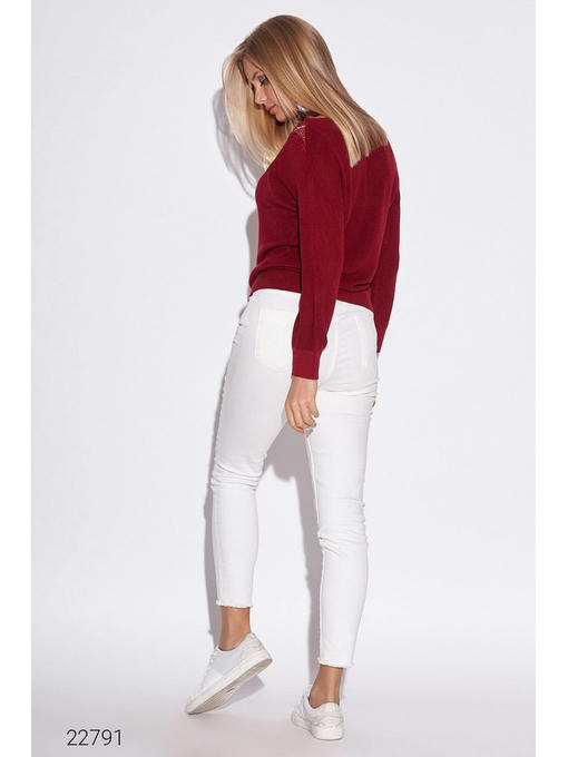 Джемпер с кружевной отделкой — изображение 3