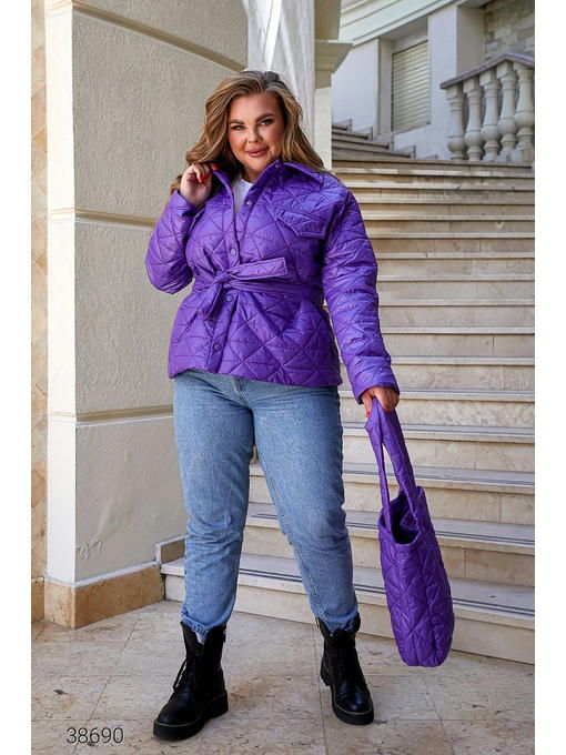 Куртка стёганная с сумкой — изображение 3