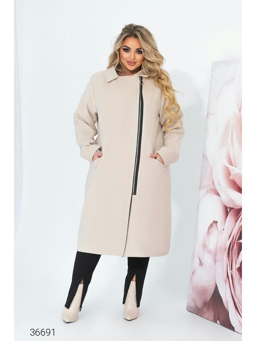 Кашемировое пальто на молнии — изображение 2