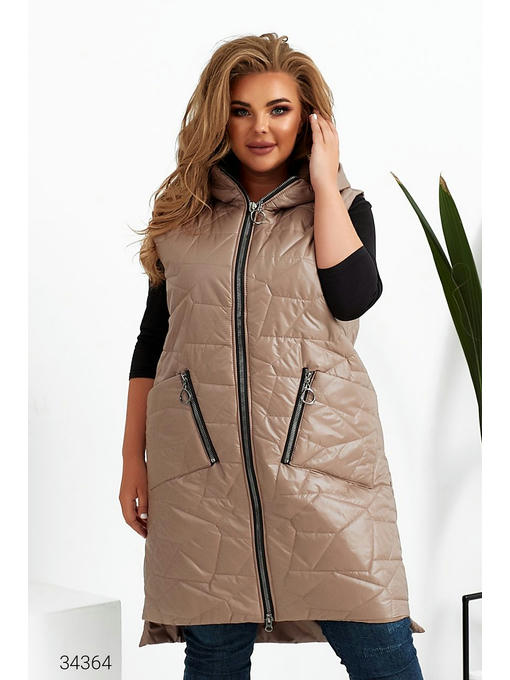 Стеганный жилет с капюшоном — изображение 2