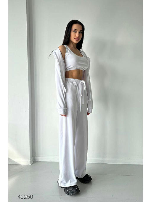 Женский велюровый костюм тройка — изображение 4