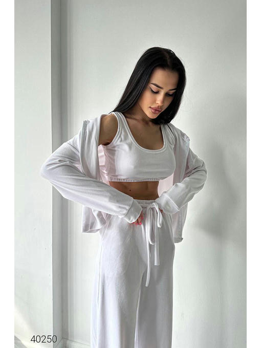 Женский велюровый костюм тройка — изображение 5