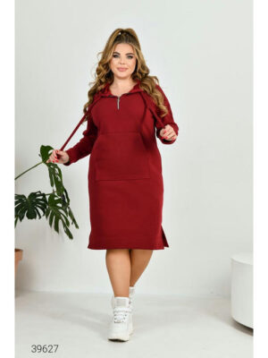 Платье-худи больших размеров