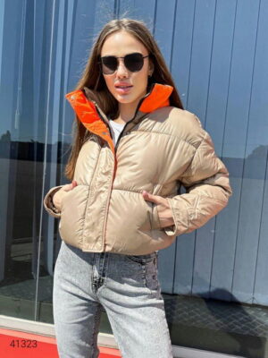 Куртка женская бежевая