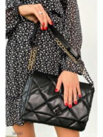 Стеганная прямоугольная сумка на плечо