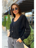 Вязаный кардиган с V-образным вырезом