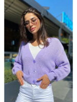 Вязаный кардиган с V-образным вырезом