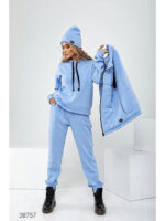 Теплый костюм 4 в 1 с жилеткой и шапкой