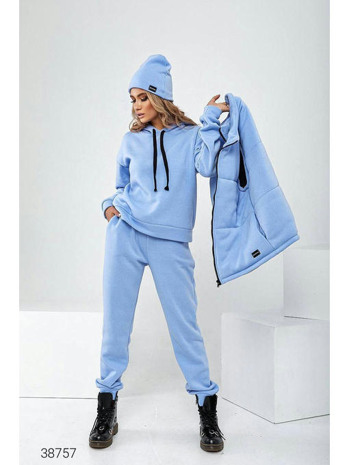 Теплый костюм 4 в 1 с жилеткой и шапкой