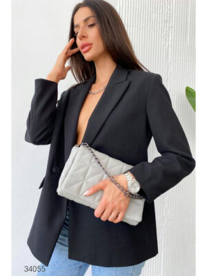 Стеганая сумка с ремнем-цепочкой