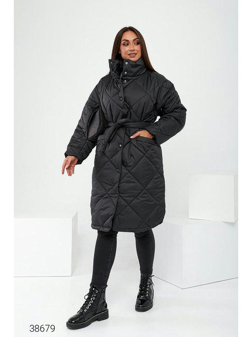 Пальто женское зимнее размера плюс сайз — изображение 7