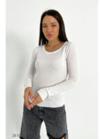 Джемпер с круглым вырезом