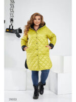 Женское пальто стеганое