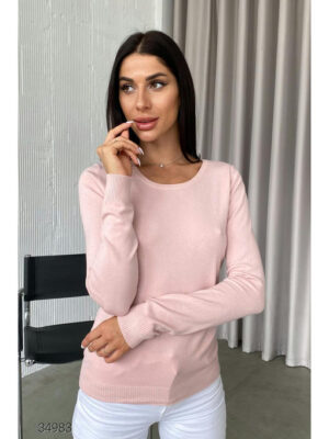 Джемпер с круглым вырезом