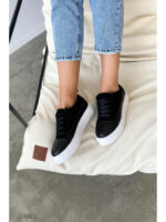 Кеды на высокой подошве из натуральных материалов