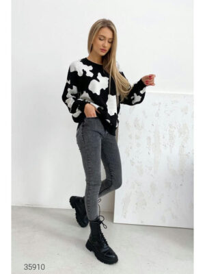 Джинсы скинни с завышенной талией