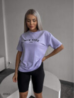 Костюм женский футболка и велосипелки