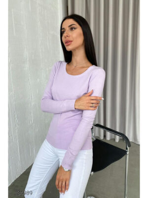 Джемпер с круглым вырезом