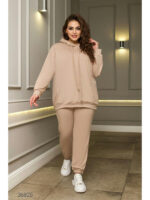 Трикотажный костюм из худи и джоггеров