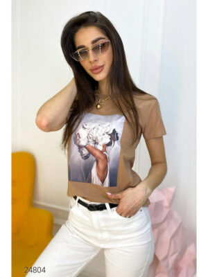 Футболка с принтом