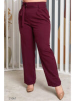 Брюки-палаццо с поясом