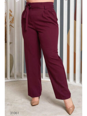 Брюки-палаццо с поясом